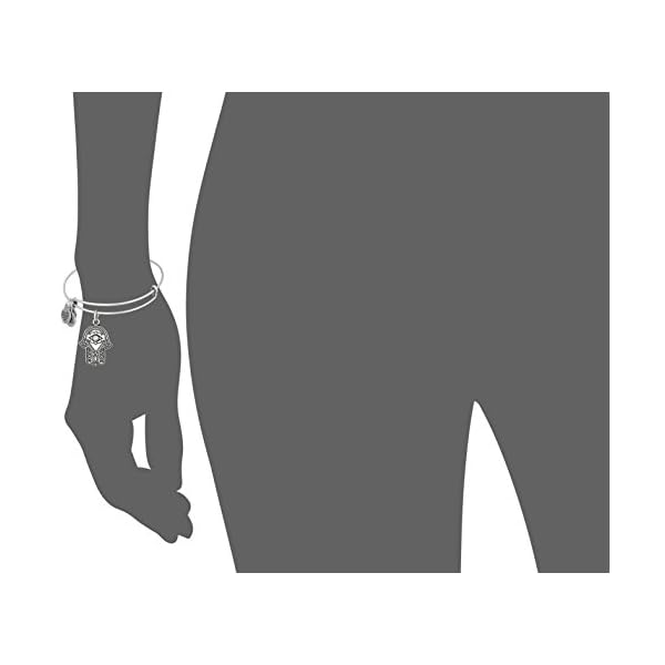 Alex-and-ANI-Hand-of-Fatima-III-Bangle-Bracelet-Expandable Alex and Ani Hand of Fatima III Bangle Bracelet, Rafaelian Silver, Expandable