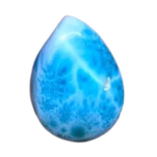 Larimar cabochon poire 20x14x5mm pour création de bijoux DIY