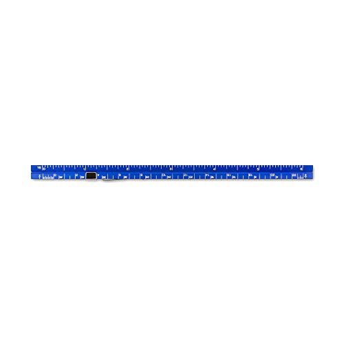 Image of Alumicolor 3611-5 Aluminum Combination Pocket Scale With Clip, 6IN, Blue