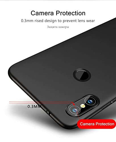 Image of Mobile Back Cover Case for Xiaomi Redmi A2 (Silicone Case|CameraProtection|Black SC1510)