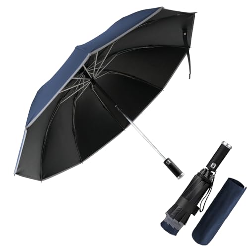 Pioggistar Ombrello Pieghevole Antivento, Ombrello Inverso Automatico, Ombrello Grande da