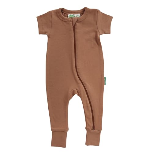 Image of PARADE Organic Essential Basics '2-Way' Zip Romper - Short Sleeve