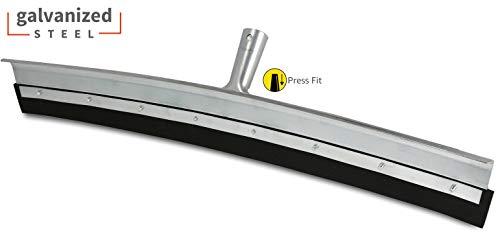 Raclette de sol Argenté robuste 36" Curved Squeegee en finition métal - 3