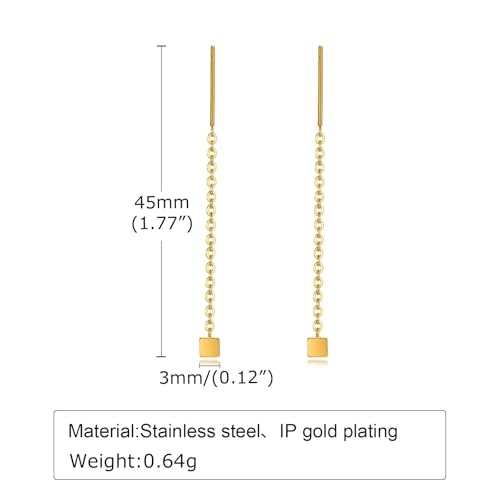 Boucles d'oreilles sleek earge au design géométrique épuré