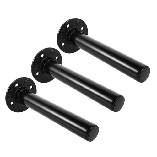 BESPORTBLE Soporte De Pared Para Discos De Pesas 3 Unidades Color Negro