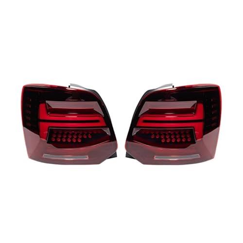 Générique Feu arrière remorque Pour VW pour Polo 6R 2009-2017 voiture phares LED assemblées éclairage automatique DRL frein clignotant lampe Plug and Play...