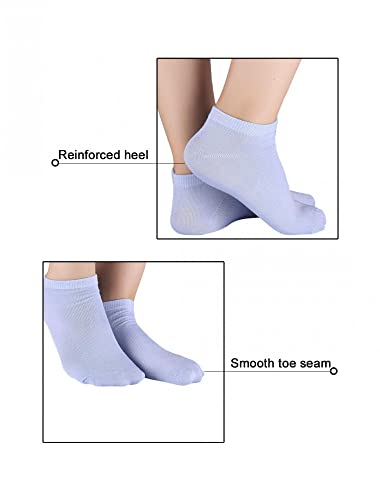 Image of Allegra K Athletic Low Cut Ankle Socks-Stretch Cuffs Soft 10 Pairs