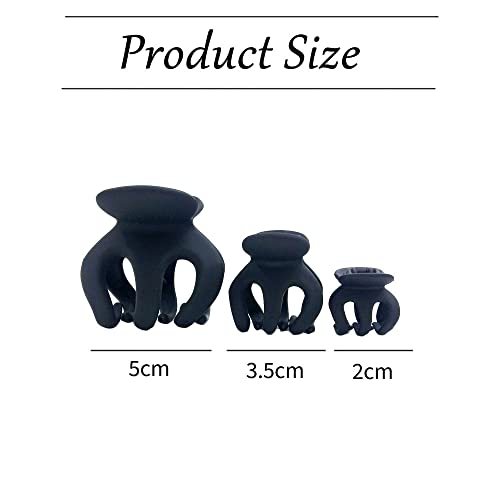 18 Pcs Hair Clips for Women - Claw Clips for Thick Hair Large, Small, Mini - Black Hair Accessories for Women and Girls - Image 2