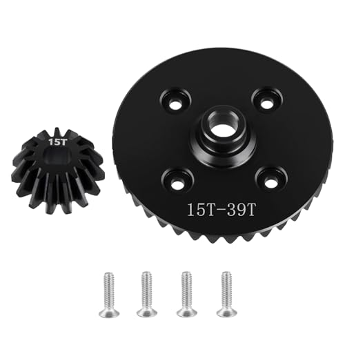 20Cr Carbon Steel Front Or Rear Differential Gear Set for Traxxas 1:16 Mini Maxx 4WD 107154-1 / Mini XRT VXL-3S 108076-1 Monster Truck Upgrades