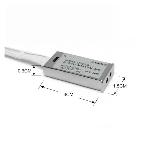 Interruptor de sensor de mano LED DC 12V 24V y atenuador regulable integrado 3