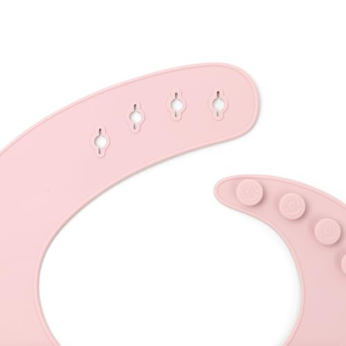 SmileyTot Silicone Baby Bib | BPA Free Durable Food Catcher bib for babies and toddlers. Waterproof and adjustable.4