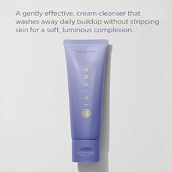 TATCHA The Rice Wash, Travel-Sized | Soft Cream Facial Cleanser - Wash Away Buildup Without Stripping Skin For A Soft, Luminous Complexion | 50 ml/ 1.7 fl. oz.