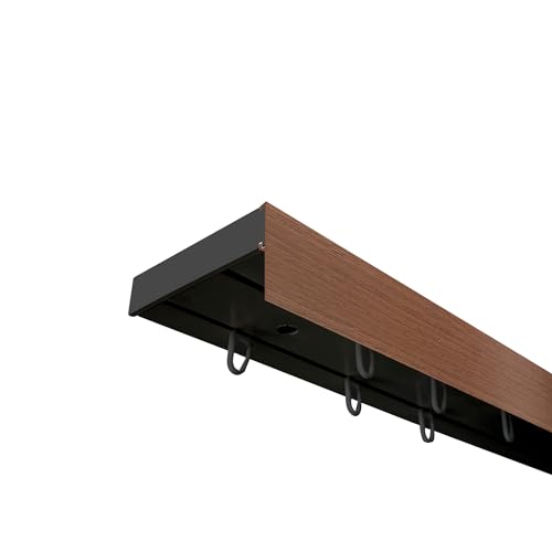 SN Deco - Vorhangschiene SH Set 2-läufig schwarz 120cm,...