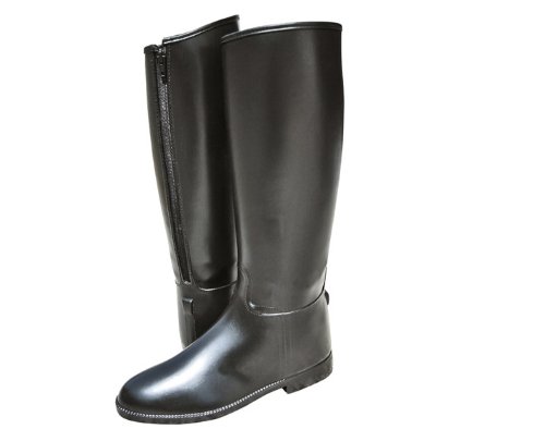HKM 4501 - Botas de equitación para niños, con cremallera, impermeables, 35