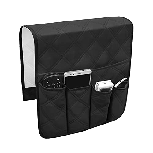 Sillón organizador para sofá o reposabrazos con funda para guardar el sofá, funda para mando a distancia, sillón de almacenamiento de...