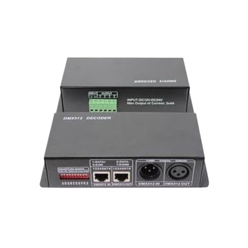 Décodeur DMX512 RGB CV contrôleur bande LED DC12V 24V interface terminal 3 canaux