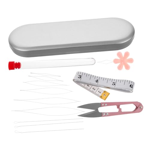 VILLCASE Stainless Steel Beading Needles Set Jewelry Making Tool for Bracelet Crochet Bead Embroidery