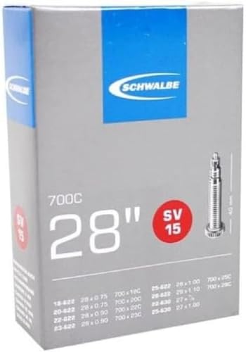 Schwalbe 700x18-28-27x1 Presta Tube SV15, 700x18-28-27x1