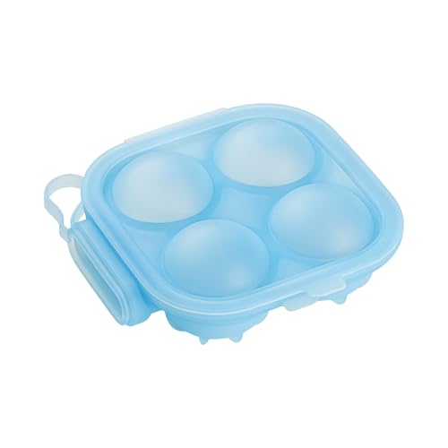 Bandeja de Hielo Redonda de Silicona para 4 Esferas miniatura 1