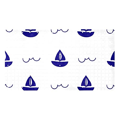 Tapis de baignoire 40x70 cm antidérapant blanc lavable en machine - 2