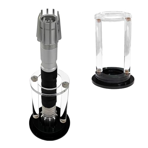 QIXIN Lightsaber stand, Lightsaber desktop display stand, acrylic lightsaber stand,Suitable for lightsabers with a hilt diameter of less than 2 inches