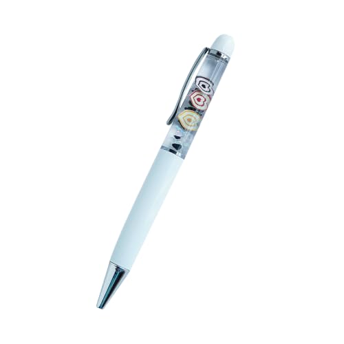 Image of Heart Ballpoint Pen Unique Floating Glitter Stationery Perfect Valentines Birthday Party Favor Gifts(White)