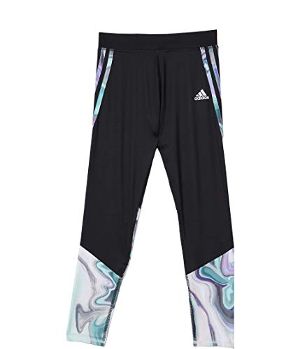 Legging adidas fille D2M Piced Print noir taille LG pour adolescente