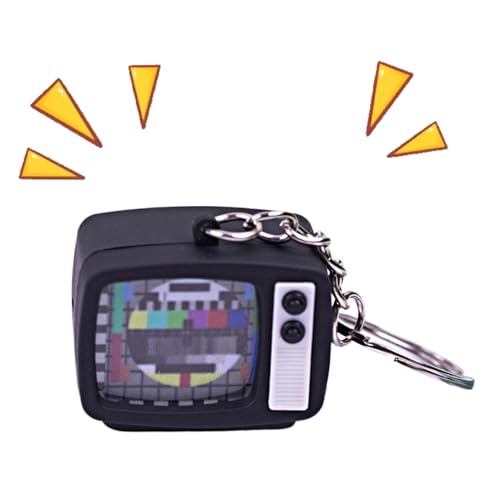 Llaveros de TV - Llavero de TV Retro, Colgante De Bolsa De Efecto De Sonido, Adorno De Cartera Punk Con Sonido Y Luz - Encantador De Bolso Pequeño | Para Los Fans De La Cultura Estudiantes, Colorido