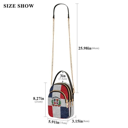 Image of Patriot Flag Cell Phone Purse Crossbody Handbag Durable Shoulder Bag Sturdy Travel Pouch