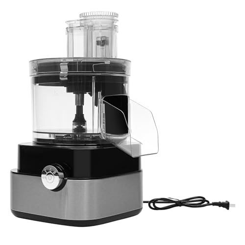 5 in 1 Commercial Food Processor, Professional Veggie Shredder 600W Multifunctional Meat Grinder Blender Electric Vegetable Dicer Chopper for Onions, Potatoes, Carrots