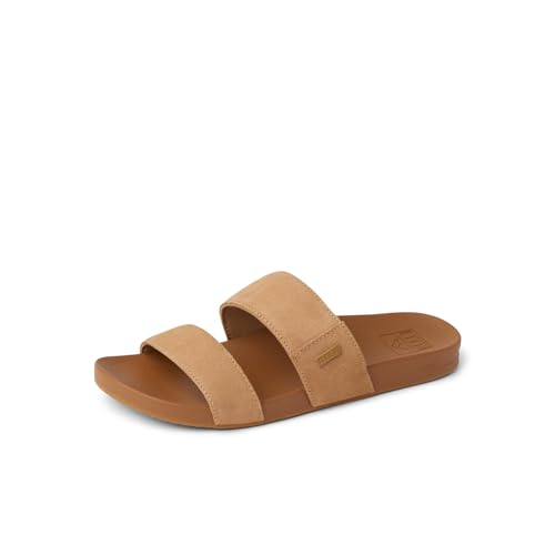 REEF Womens Vista Stevie Slide Sandal, Suede Strap, Ultra Soft Cushion Footbed