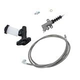 Muooam Master and Slave Cylinder and Stainless Clutch Line Kit Replacement for Miata 1990-2005