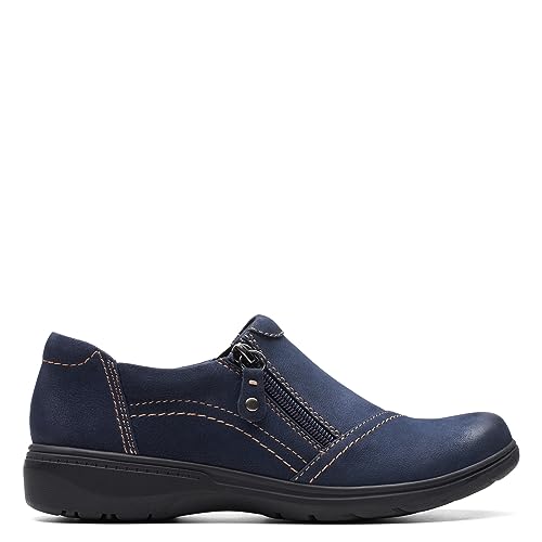 Clarks Clarks Blue's Carleigh Ray Oxford, Navy Nubuck, 9 Medium US