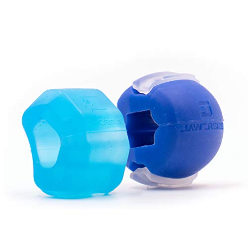 Jawzrsize Jawline Exerciser and Neck Toning (Beginner Blue & Advanced Blue)