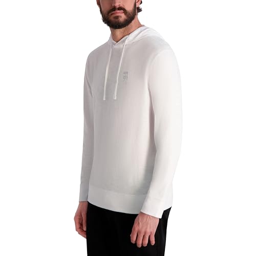 KARL LAGERFELD Men's Hooded Drawstring Karl Graphic Sweatshirt3