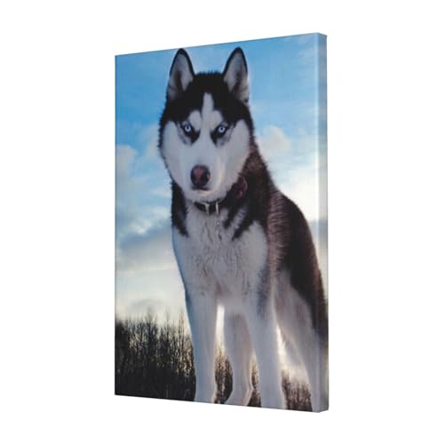 Affiche husky OUSIKA tableau pour habiller un mur vide de salon