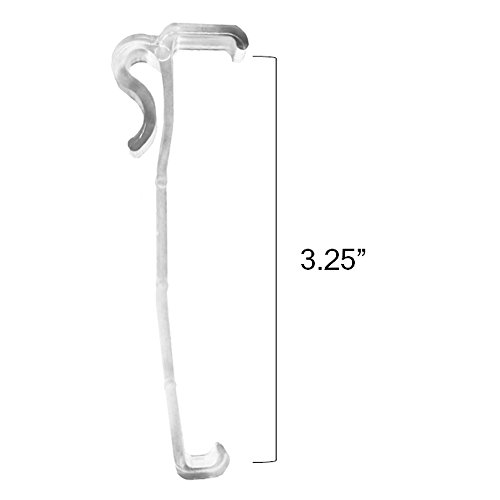 12 Pack of 3.25 Inch Valance Clips for Window Blinds