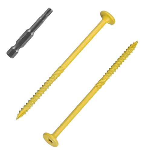 Tornillos de madera #14 x 5 pulgadas pack 30 unidades miniatura 1