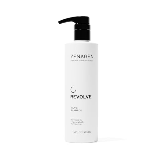 ZENAGEN Revolve Mens Thickening Shampoo | Supports Appearance of Fuller Healthier-Looking Hair Developed for Fine & Visibly Thinning Hair Plant-Based 5-Minute Treatment 473 mL / 16 oz