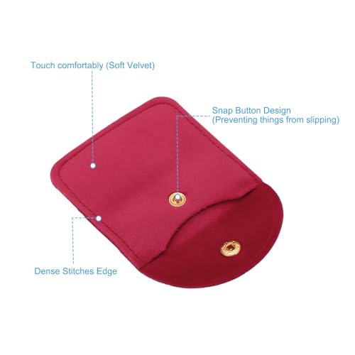Bolsas de joyería PATIKIL antipérdida de terciopelo para proteger pendientes y piezas pequeñas 4
