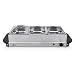 Produktbild Tristar Edelstahl Buffetwärmer - einstellbares Thermostat, 3 x 1,5l Buffetbehälter, als Heizplatte verwendbar, 200 Watt, BP-6283, Silber