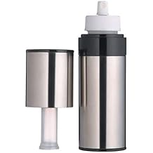 MasterClass Stainless Steel Oil Mister Spray Bottle, 150 ml 5.5 fl oz, Silver/White