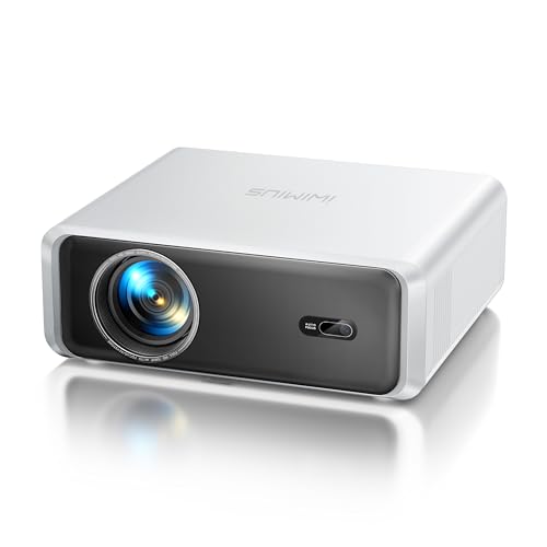 Proiettore 1080p Full HD Nativo WiFi Bluetooth Zoom 100-50%, Videoproiettore 4K Support per Home Cinema/Telefono/HDMI/USB