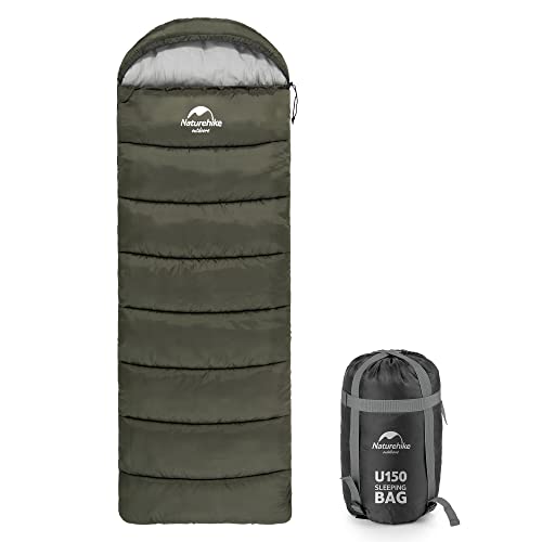 Naturehike Sacos de Dormir para Adultos y Niños, Saco de Dormir Ligero de 5 Estaciones, Saco de Dormir Compacto para Acampar, Senderismo, Viajes al Aire Libre, Bolsa de Dormir Impermeable sobre