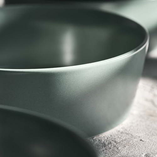 SPRINGLANE Suppenteller 2er-Set, Sweet Scandi, Mintfarbiges Geschirrservice aus New Bone Keramik, skandinavisches Design, matt – Ansicht 3
