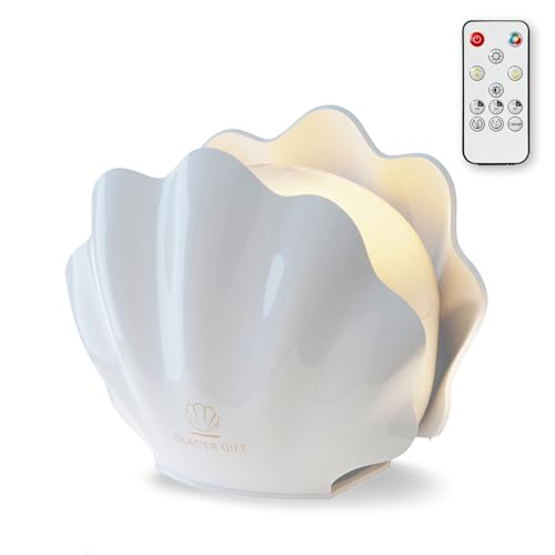 Essential Oil Diffuser 260ML Shell Aroma Diffuser with Remote Control 7 Colors LED Night Light for Bedroom Home Relaxation Valentines Day Gifts