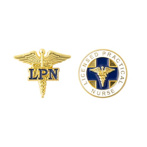 Licensed Practical Nurse "LPN" Lapel Pin Set