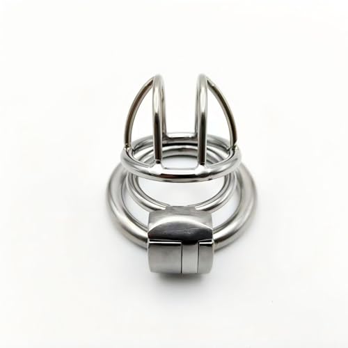 Chastity cage avec grande ouverture de ventilation et serrure discrète
