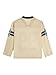 SOLY HUX Men's Jersey Long Sleeve Shirts Y2k Oversized V Neck Graphic Tees Football Blockcore Tops Khaki Graphic Medium