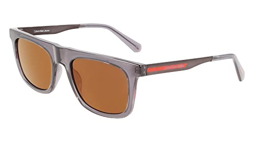 CALVIN KLEIN JEANS Men's Sunglasses CKJ22603S - Grey with Brown Orange Mirror Lens2